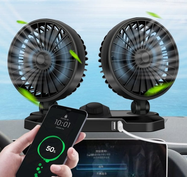 🎁Summer Promotion🎁2022 New Car Rotary Fan-🔥BUY MORE SAVE MORE🔥